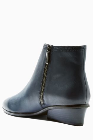 Signature Leather Asymmetric Boots